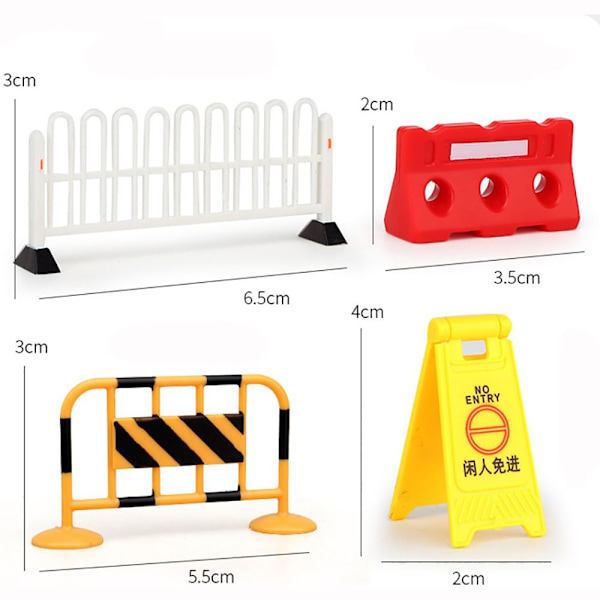 24/40/62PCS Mini Traffic Cones Vägskyltar
