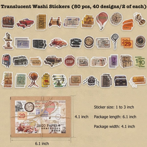 Klistermærker Vintage Paper Vintage Stickers