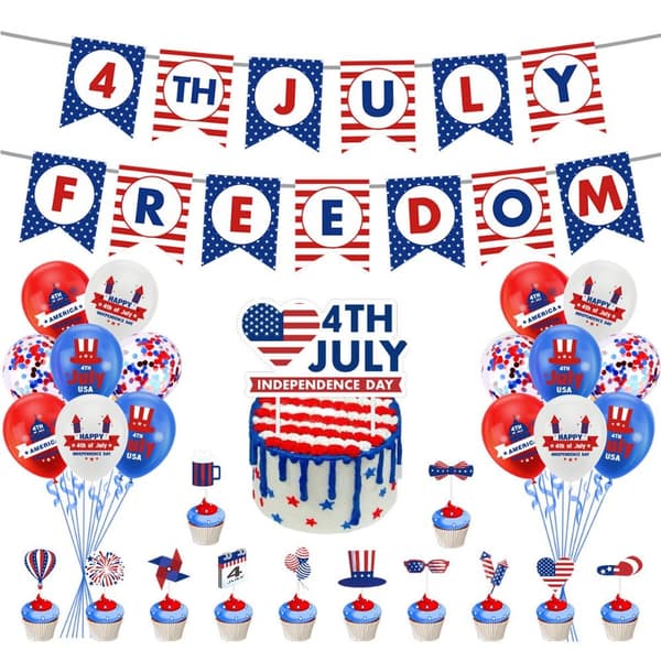 Independence Day Dekor Balloner og tilbehør 3 3 3