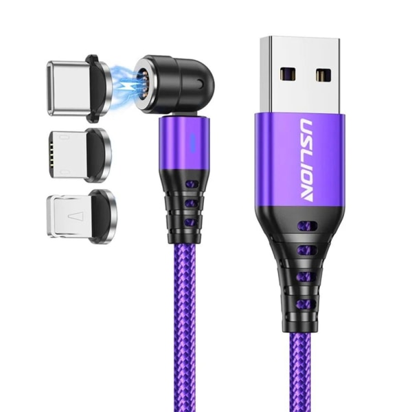 Magnetisk kabel USB-kabler LILLA 1M Purple 1m