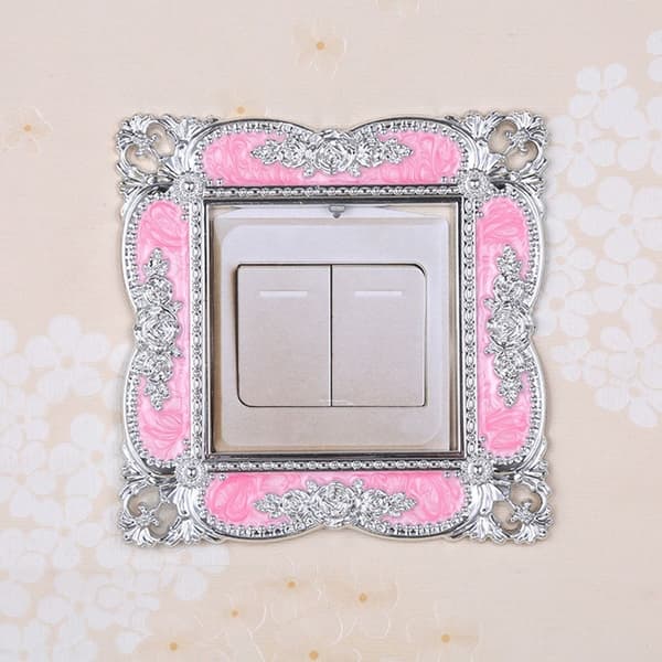 Enkelt lyskontakt Dæksel Socket Surround Frame PINK pink