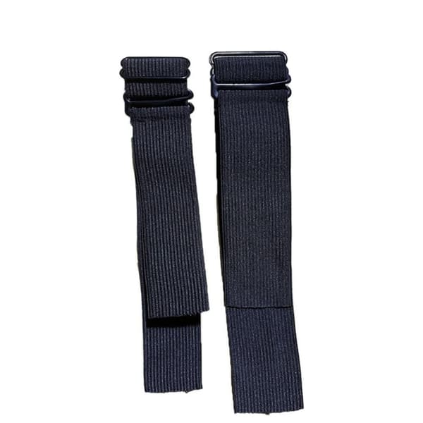 5 stk. paryk fast materiale Elastikbånd SORT 2.5CM 2.5CM black 2.5cm-2.5cm