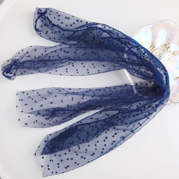 Dot Lace Sock Transparent Mesh Strumpor NAVY navy