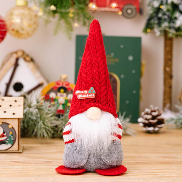 Jultomtedocka Rudolf Dvärgdocka GRÅ Grey