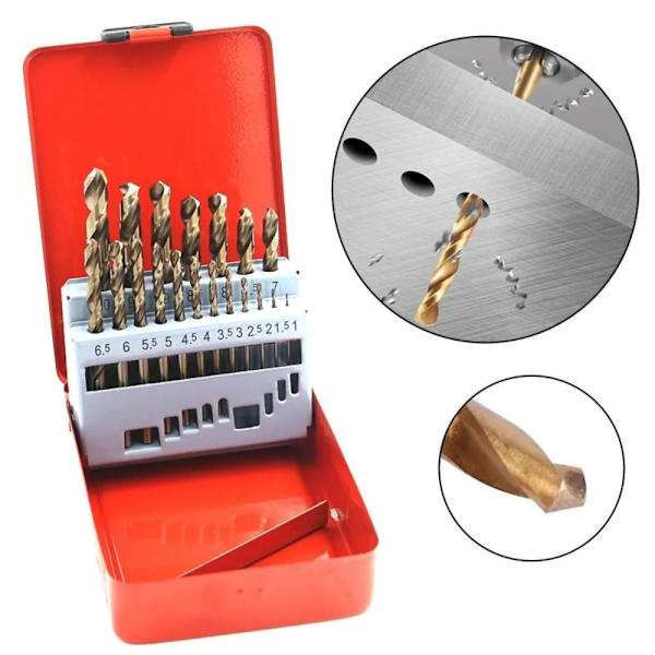 13/19/25 STK Twist Drill Bit Sæt Træbearbejdningsværktøj Bits 25 STK 25PCS