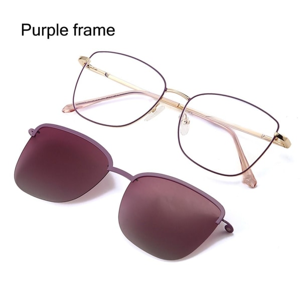 3-i-1-glass Anti-Blue Light-briller LILLA RAMME LILLA INNSTILLING Purple frame