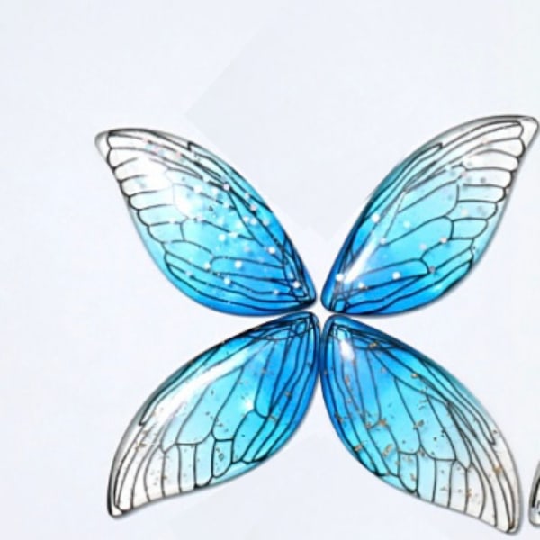 50 kpl Butterfly Wing Charms Hyönteisten siipikoruja Bulkkiriipuksia