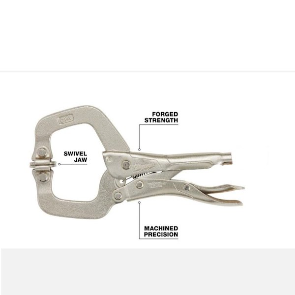 Låse C-Clamp Basics Justerbar Metal Face Clamp 6In