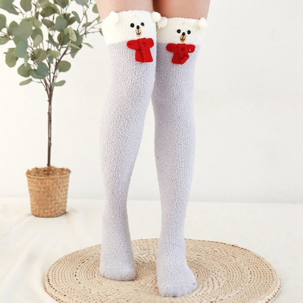 Coral Feece Sock Modeling Polvisukat STYLE 3 STYLE 3 Style 3