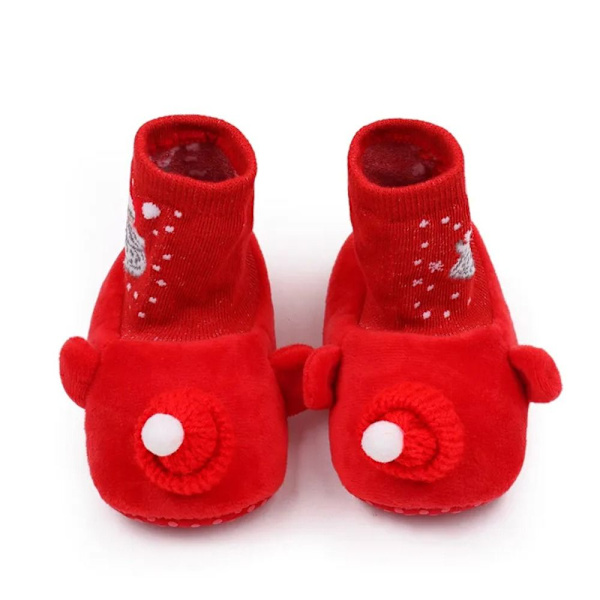Julesko Newborn Baby Sko RØD 13CM Red 13cm
