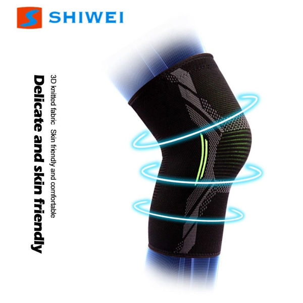 Urheilupolvisuojat Kompressiopolvisuoja MUSTA-VALKOINEN POLVASUOJA Black&White LKnee Pad-Knee Pad