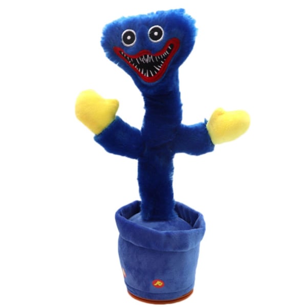 Poppy Playtime Huggy Wuggy Dansande kaktusleksak BLÅ blue