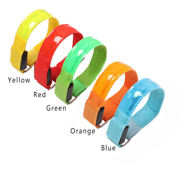 Blinkande Armband LED Lysande Ljus GUL USB LADDNING USB yellow USB Charging-USB Charging