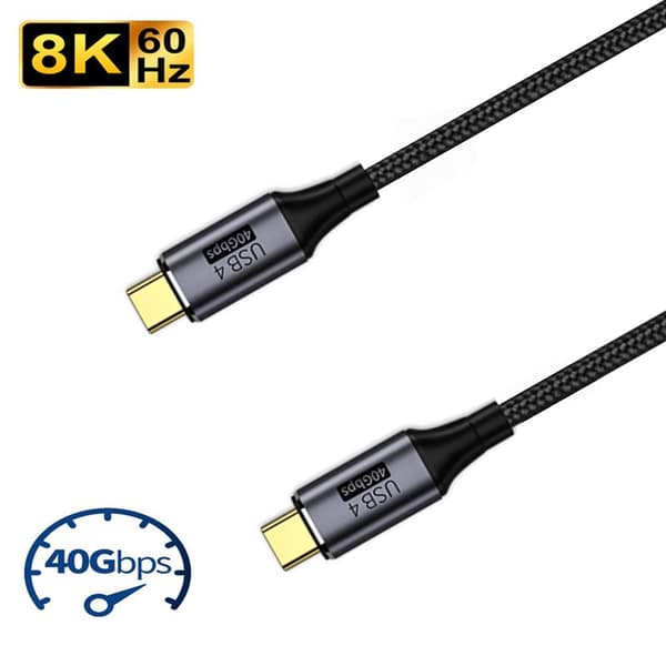 Typ C till Typ C-kabel USB 4.0 1.2M 1.2m