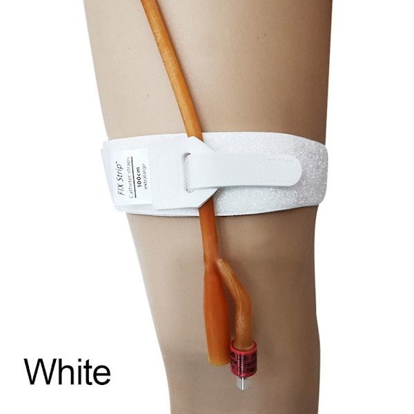 Katetrin putken pidike Katetrin jalkahihna VALKOINEN white