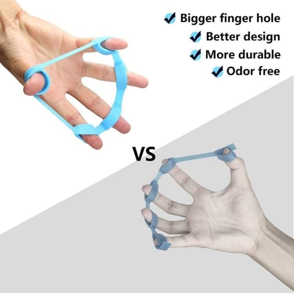 3 STK Finger Trainer Wrist Exerciser BLÅ blue