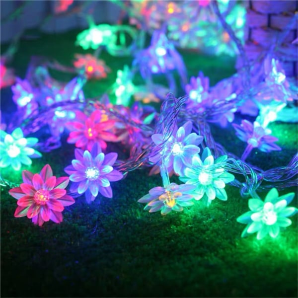 LED Lotus String Lights Træ Lanterne Strip VARMT LYS VARMT LYS Warm light