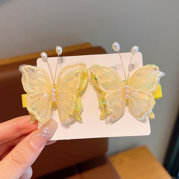 4/6 kpl Butterfly-hiusneulaklipsit B B B