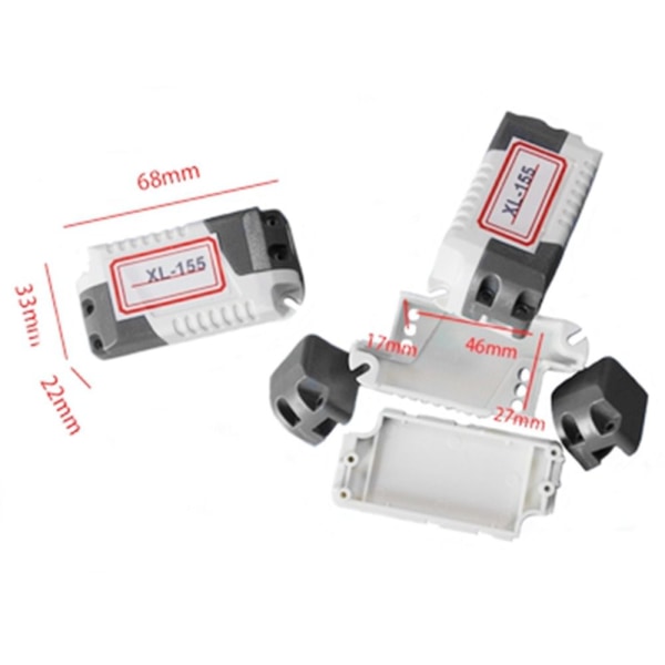 Elektronisk prosjektboks Vanntett deksel Prosjekt 145X47X32MM 145x47x32mm