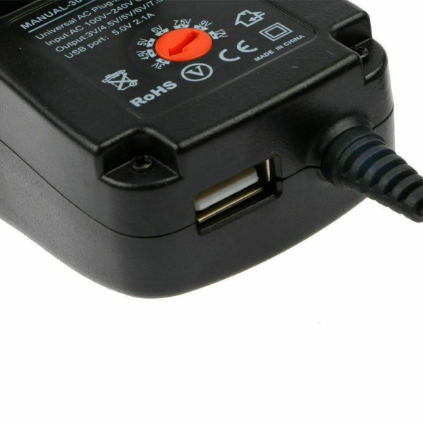 Multi Voltage AC/DC Power Adapter EU PLUG EU PLUG EU Plug