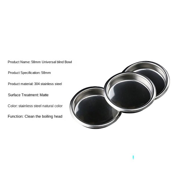 Blind suodatin Blind Bowl Backflush Insert Basket
