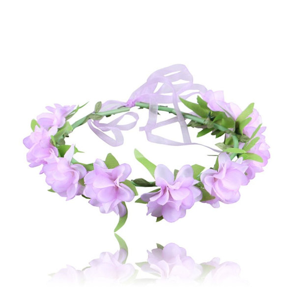 Brudhårkransar Blommahårband LILA purple