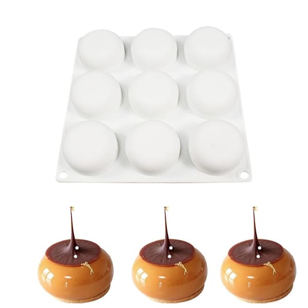 3D halvklot silikon form Mousse formar