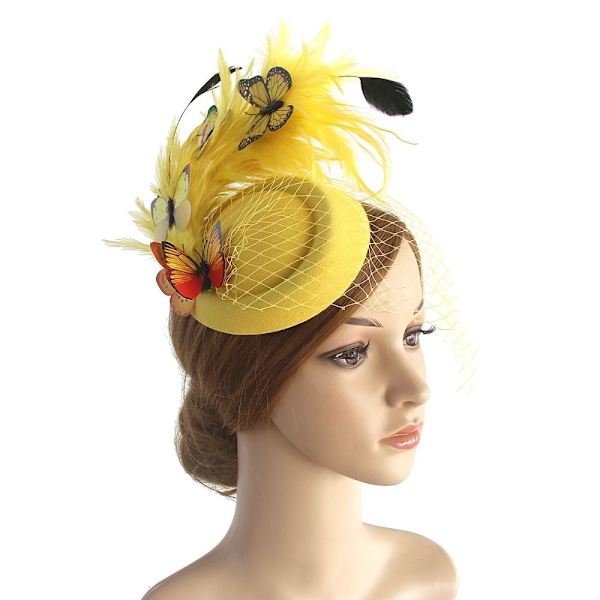 Pillbox Hattar Mesh Pannband GUL yellow