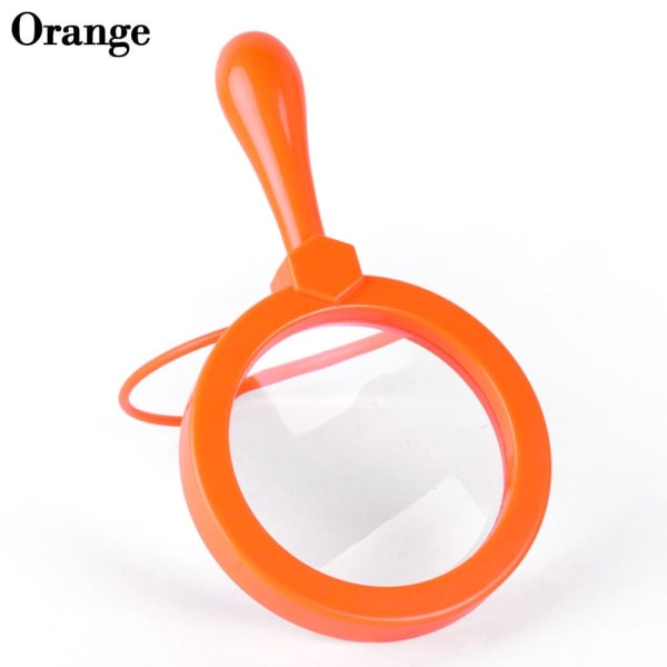 Håndholdt forstørrelsesglas 3X forstørrelse ORANGE Orange