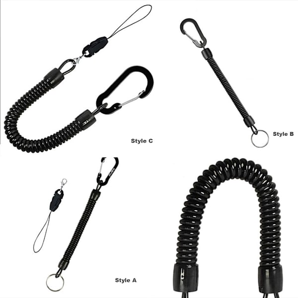 Fjäder elastiskt rep Bärbara fiskelinor 5st 5st 5pcs