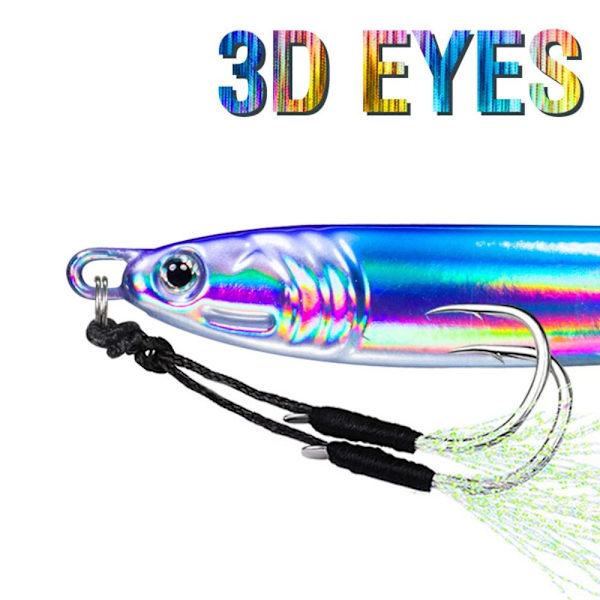 Fiskeagn Bionic Jig Lure 100GSTYLE 7 LYSENDE STIL 7 100gStyle 7 Luminous