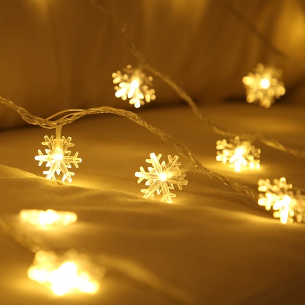 Snowflake LED String Lights Fairy Lights WARM WHITE WARM WHITE Warm White