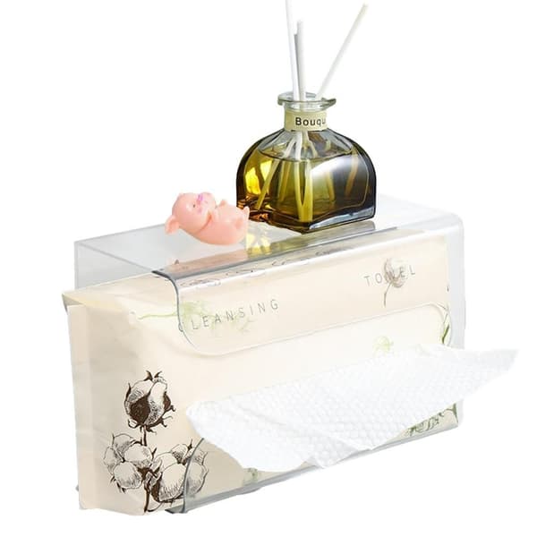 Holder Tissue Box TRANSPARENT Transparent