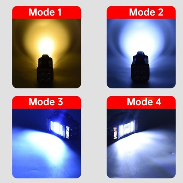 LED-lommelykt USB oppladbart lys SØLV silver
