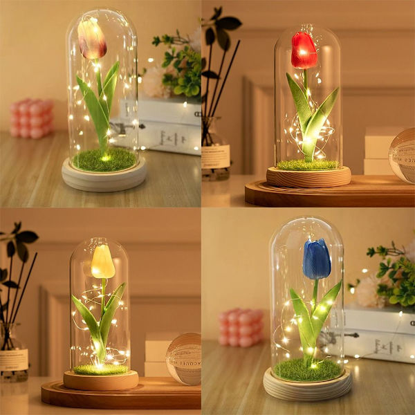Tulip Night Lights Rose Led ROSA Pink
