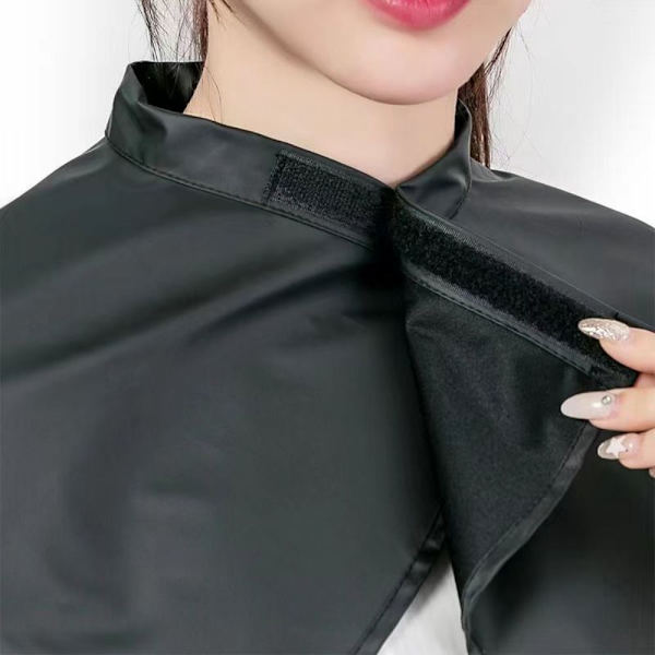 Barber Hair Cutting Cape Cloth Wrap Frisør Cape Hair-Cut Black