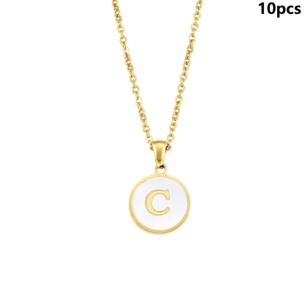 Indledende bogstav halskæde Alfabet smykker C C C