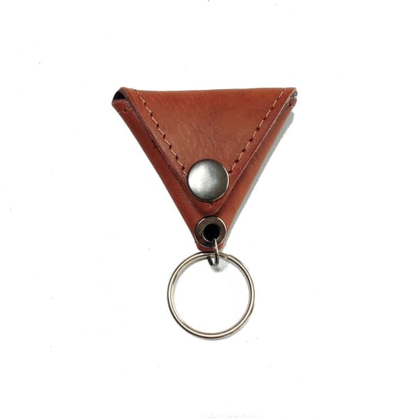 Læder Guitar Picks Holder Taske SORT Black