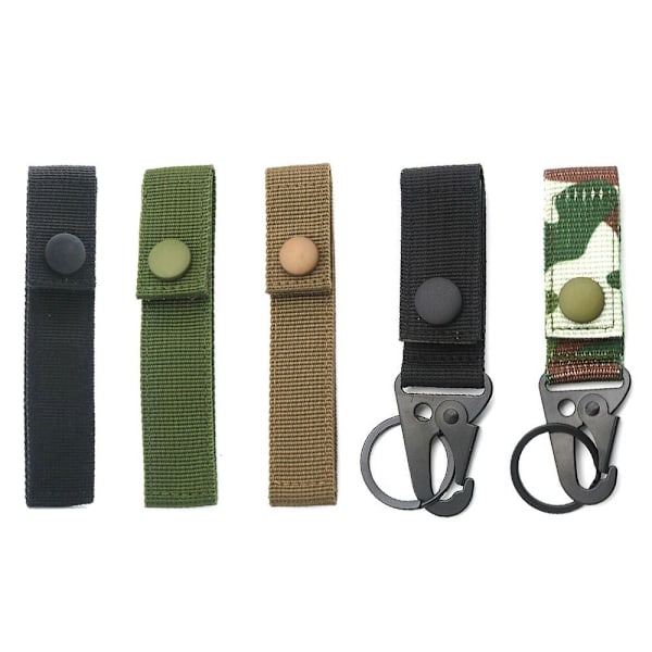 2stk Hengende Webbing Spenne Vandring Klatrekarabin ARMY Army Green Without Buckle-Without Buckle