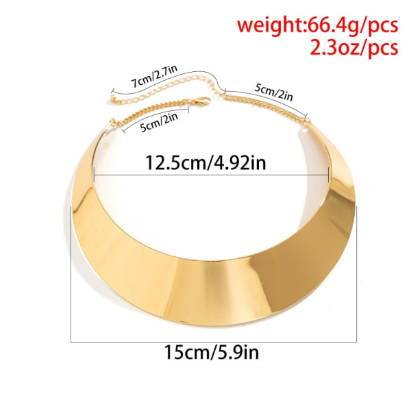 Wire Torques naisten kaulakoru GOLD gold
