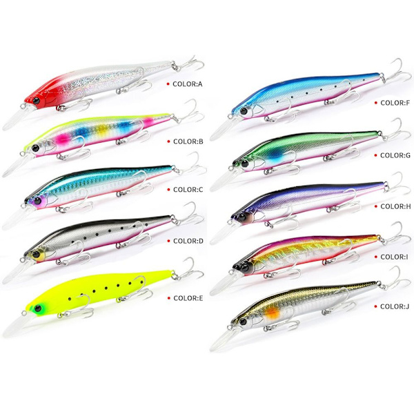 synkende Minnow Baits Fiskekroge E E E
