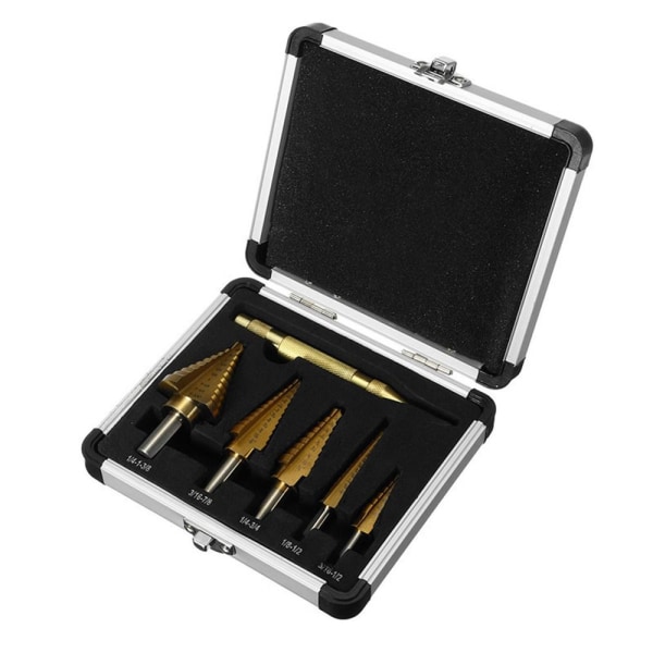 6 stk 3-12 mm 4-12 mm 4-20 mm lige rille trinborsæt