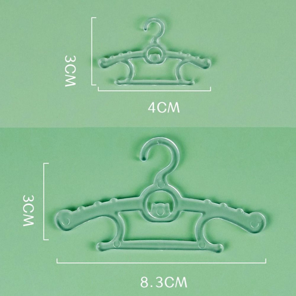 4stk Mini Bøjler Kjole Tøj Hængende 8,3CM4STK 4STK 8.3cm4pcs