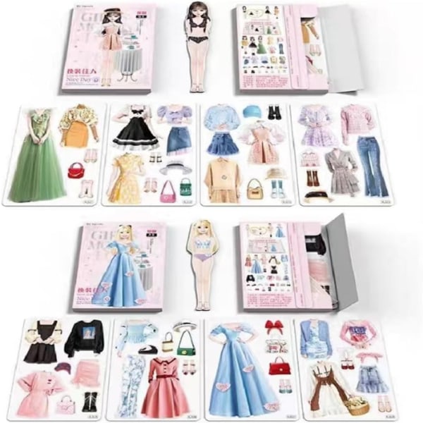 Magnetic Dress Up Baby Princess Dress Up Stickers 3 3 3