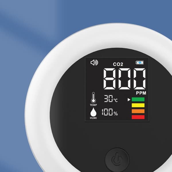 CO2-detektor Karbondioksiddetektor Luftkvalitetsmåler
