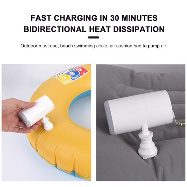 Luftpump Däckpump VIT White