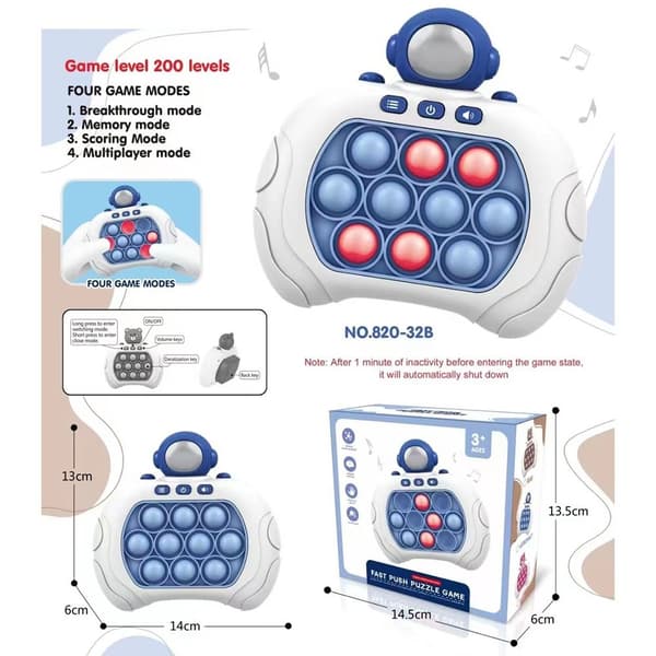 Pop Light Fidget Spill Quick Push Bubble Spill Håndtak Leker 2 2