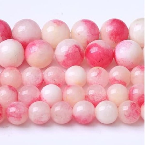 Pink Turmalin Jade Stenperler Power Stone Beads 10MM