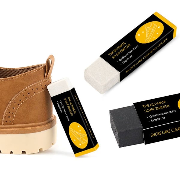 Skor Cleaner Rubber Eraser Rengöring Eraser SVART Black