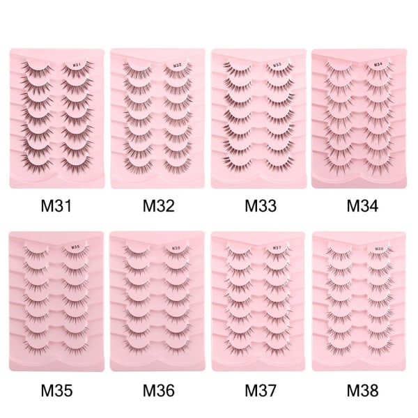 Naturlige falske øjenvipper Faux Mink Lashes M34 M34 M34